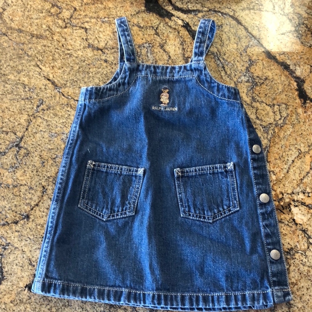 vintage ralph lauren 18-24m jean dress